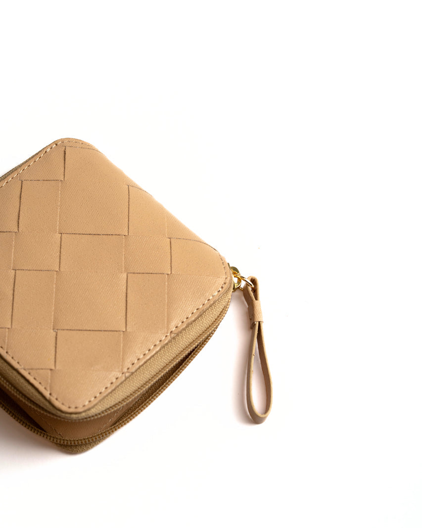Compact Wallet - Beige