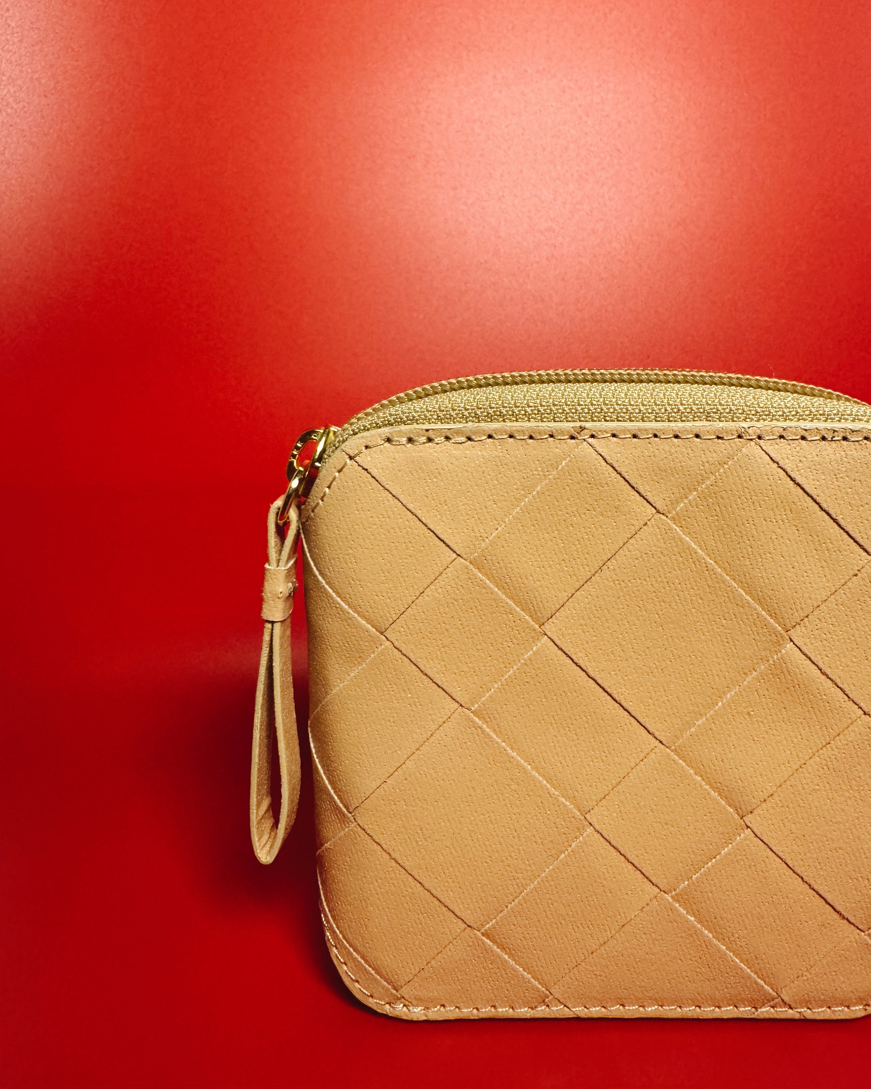 Compact Wallet - Beige